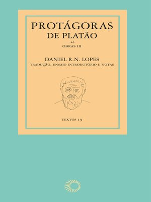 cover image of Protágoras de Platão--obras III